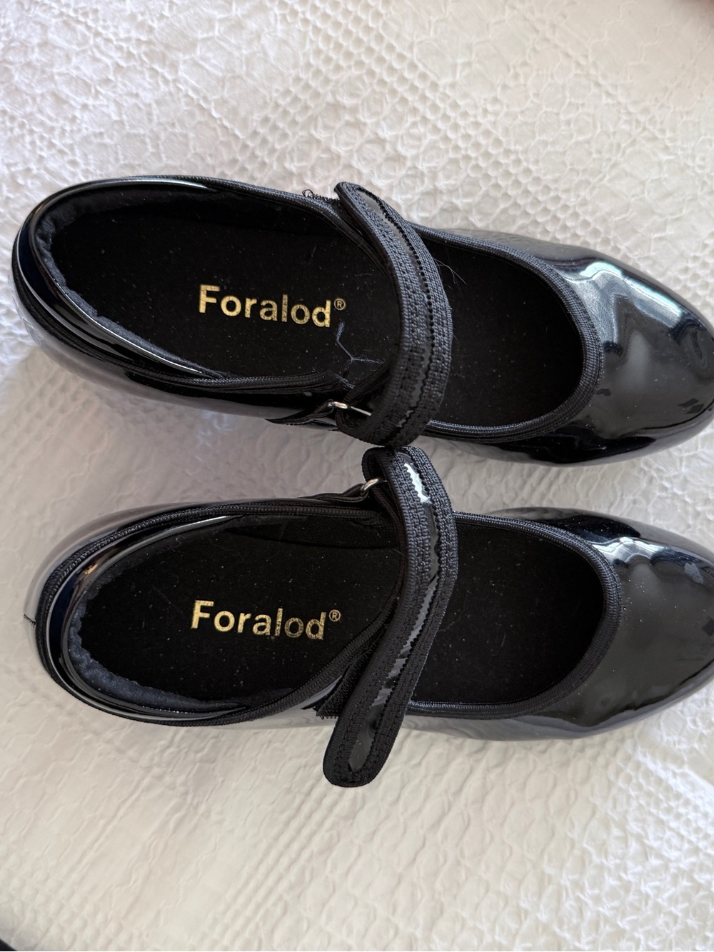 TAP SHOES. Foralod Black Patent Mary Jane Flats. SIZE 5